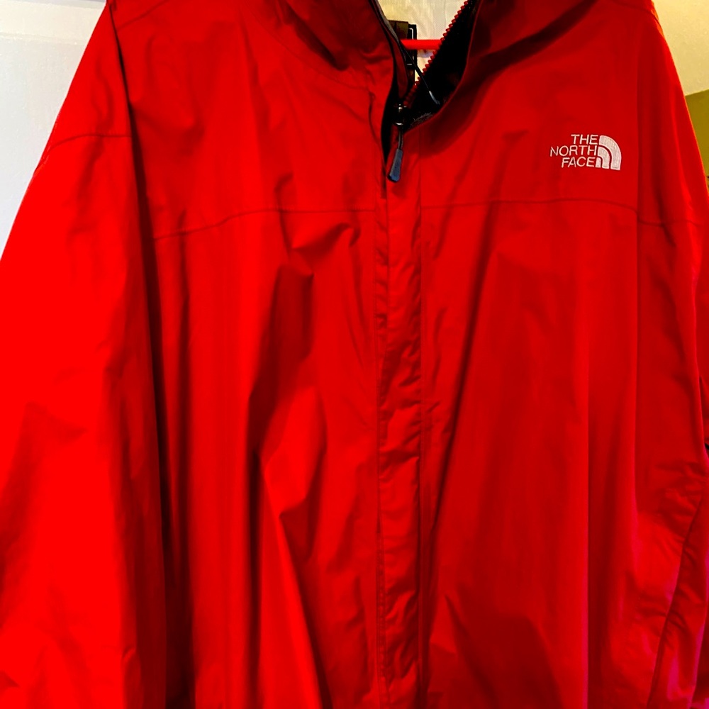 Men’s red north face windbreaker